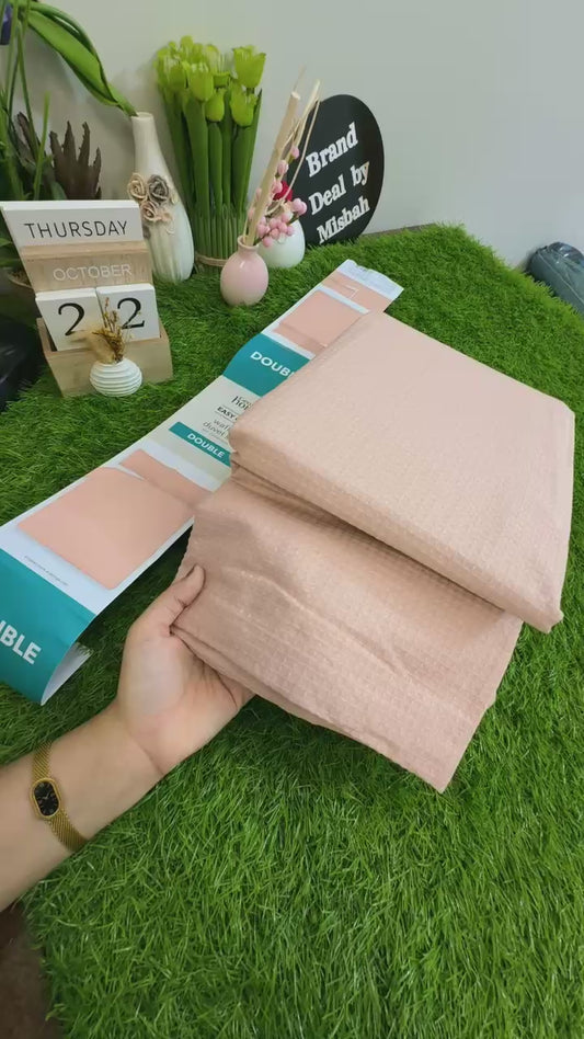 George home waffle duvet set with 2 pillowcases( Double)