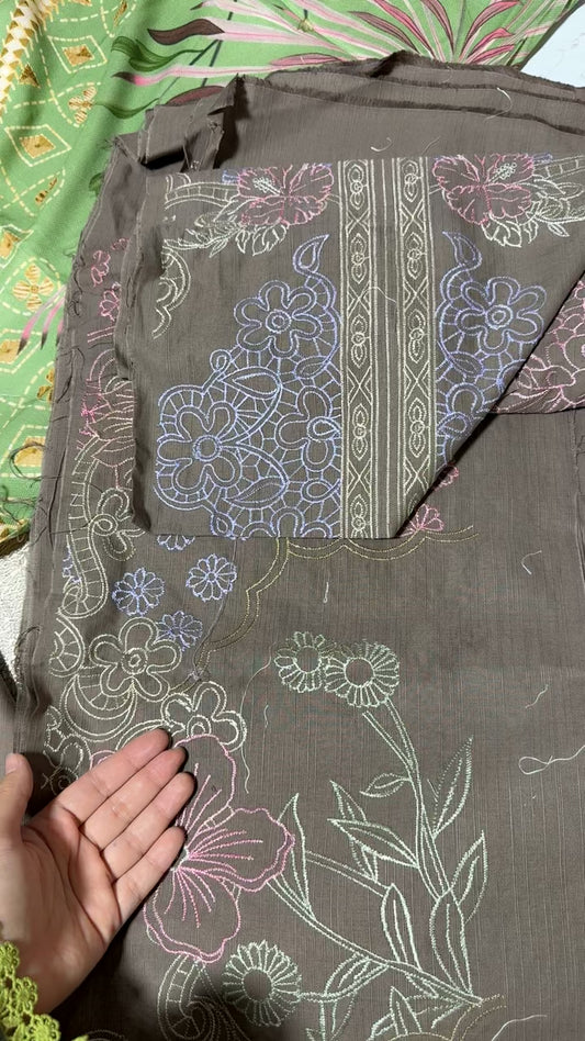 Sana safinaz luxury winter embroided 3pc