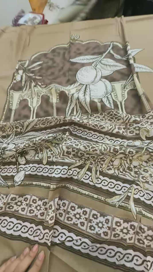 Ethnic printed lawn 2 PC
