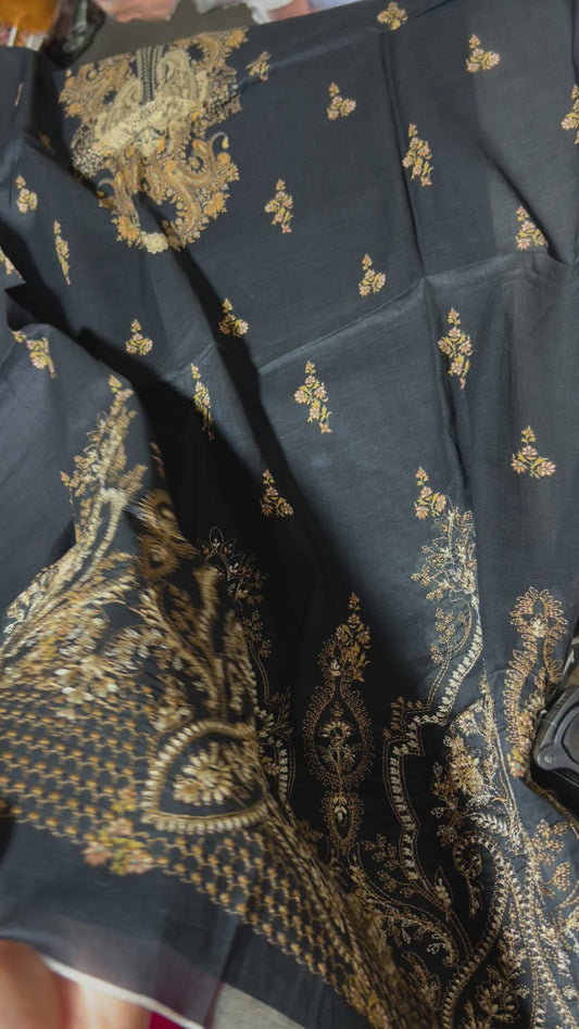 Motifz luxury embroided lawn 3pc