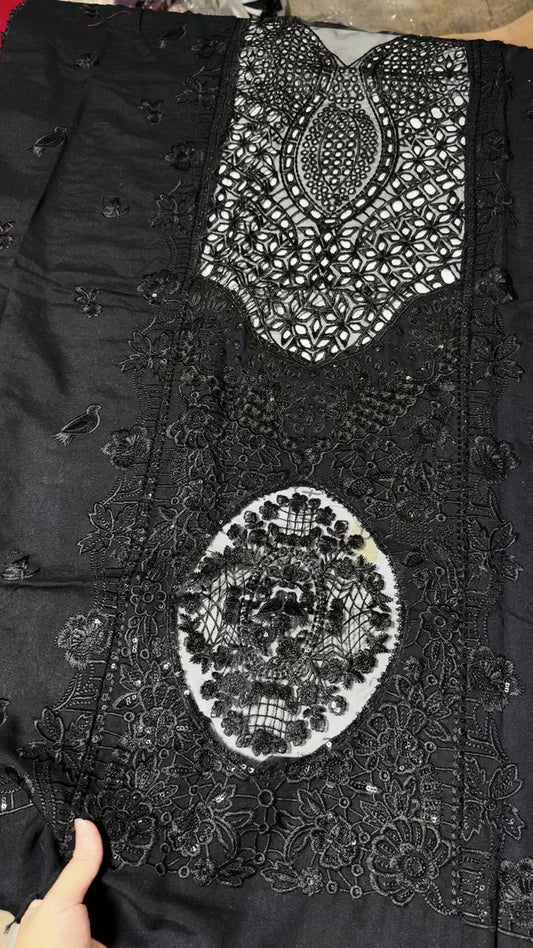 Parishay luxury winter embroided 3pc
