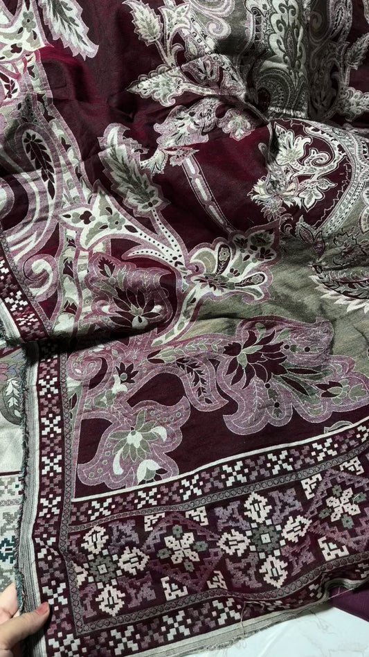 Nishat winter dual side luxury shawl big size