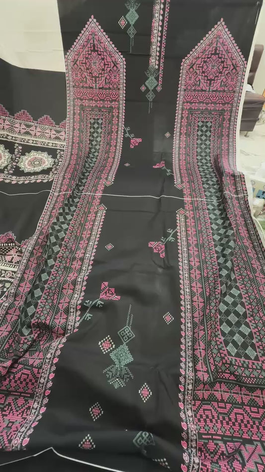 Ethnic winter printed 2 pc