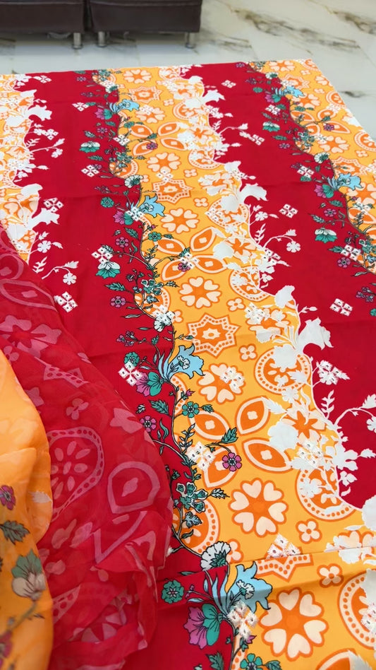 Bareeze style embroided linen 3pc