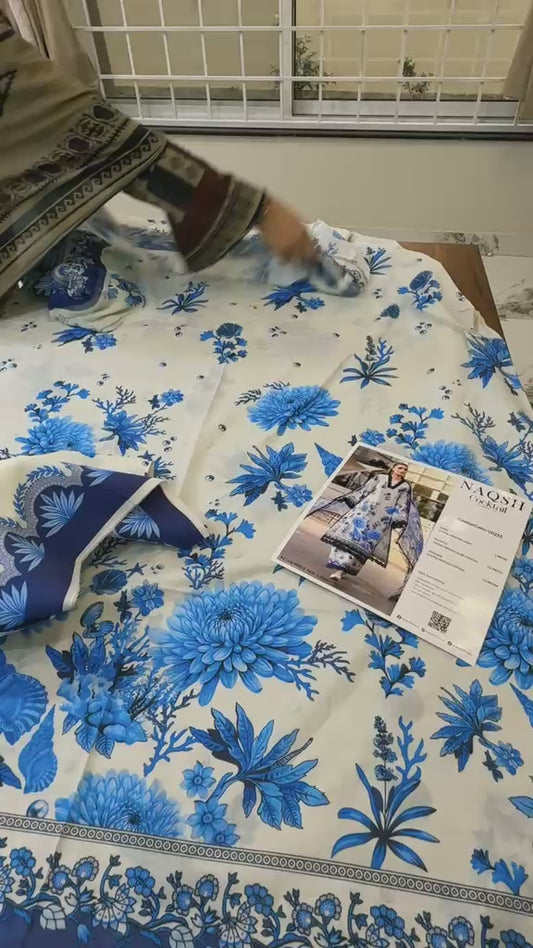 Naqash printed lawn 3pc