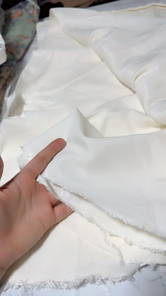 Plain solid Raw silk 2pc dyeable in any color