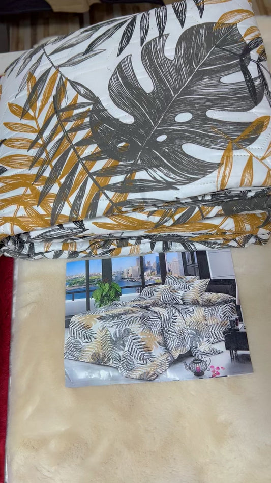 King size bed sheet with 2 pillow covers