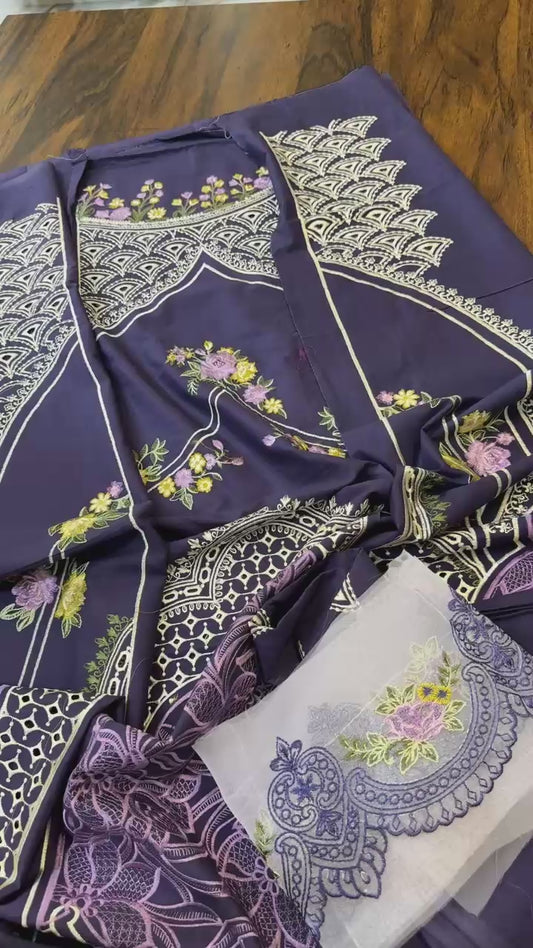 Nureh Riaz Arts Luxury embroided lawn 3pc