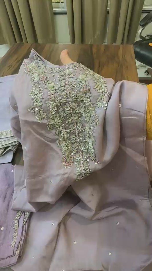 AjR embroidered 3pc stitched