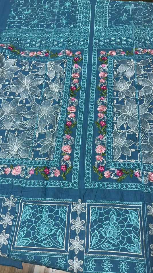 Parishay luxury winter embroided 3pc