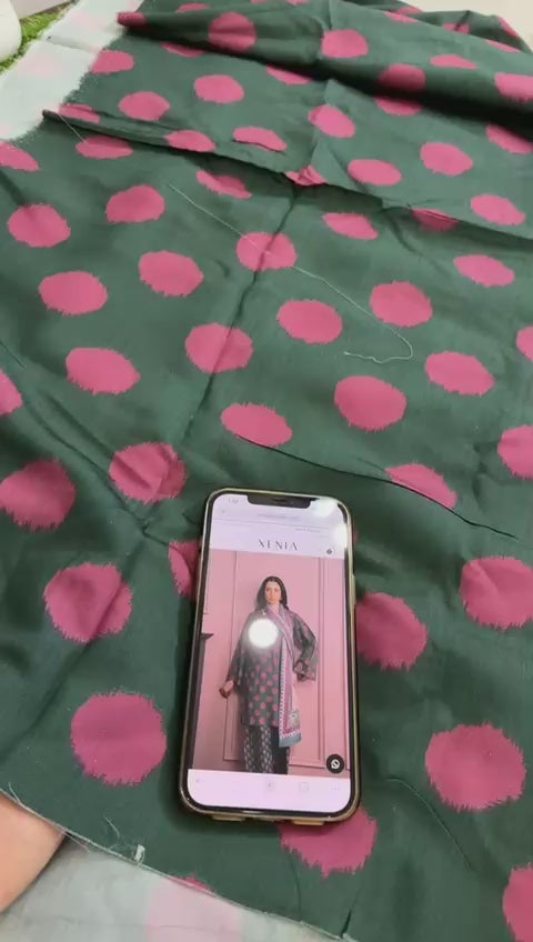 Xenia all over printed viscose 2 pc