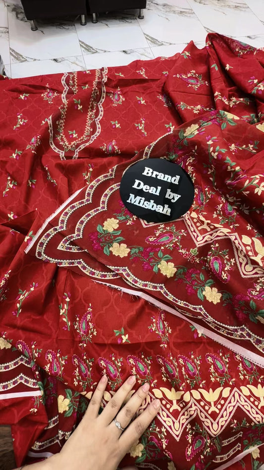 Premium quality printed lawn 2pc