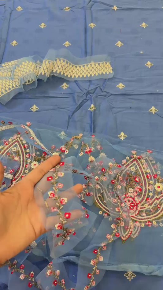 Zara shahjhan embroided lawn 2pc