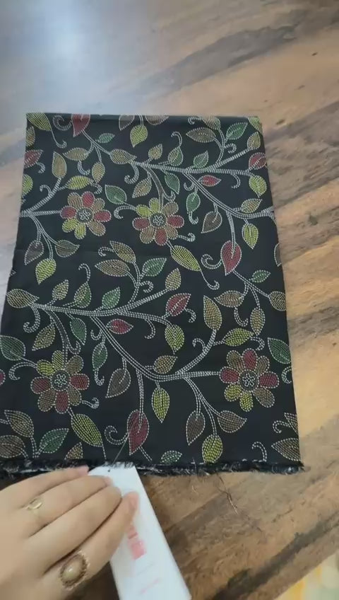 Ethnic silk lawn printed shirts plain trouser 2 pc