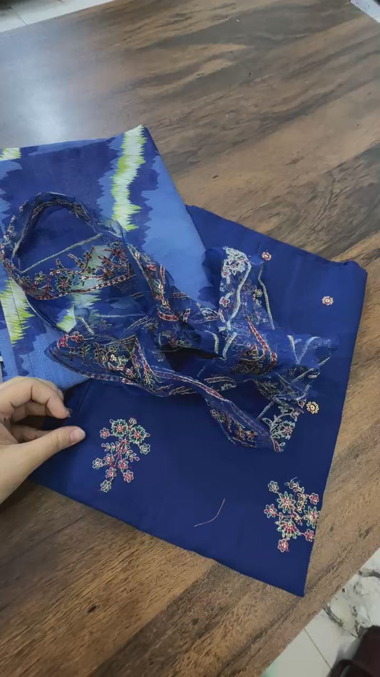 Batik embroidered 2 pc