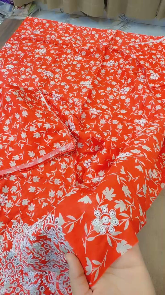 Chicken Kari embroided lawn 2pc