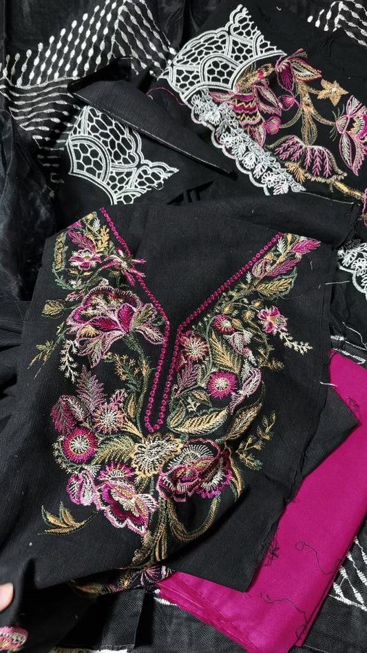 Sana safinaz luxury winter embroided 3pc