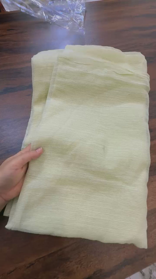 Maria b 💯 percent original luxurious zari net masuri fabric