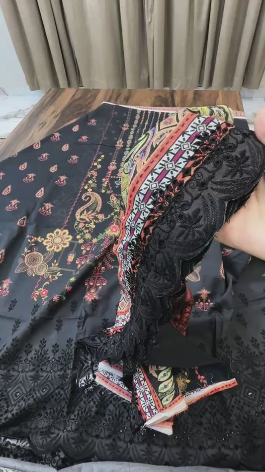 Rang Rati embroided lawn 3pc (clearance sale)