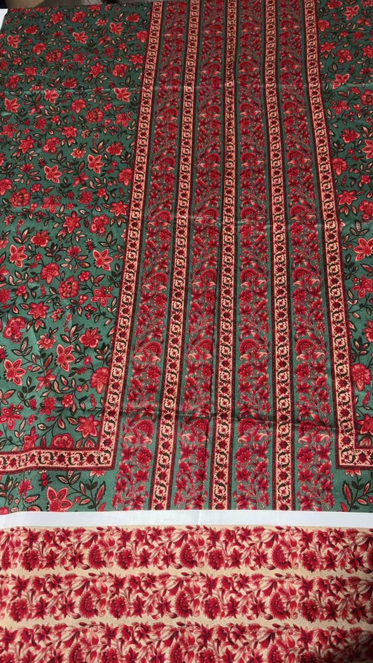 Sapphire printed viscose linen  2pc