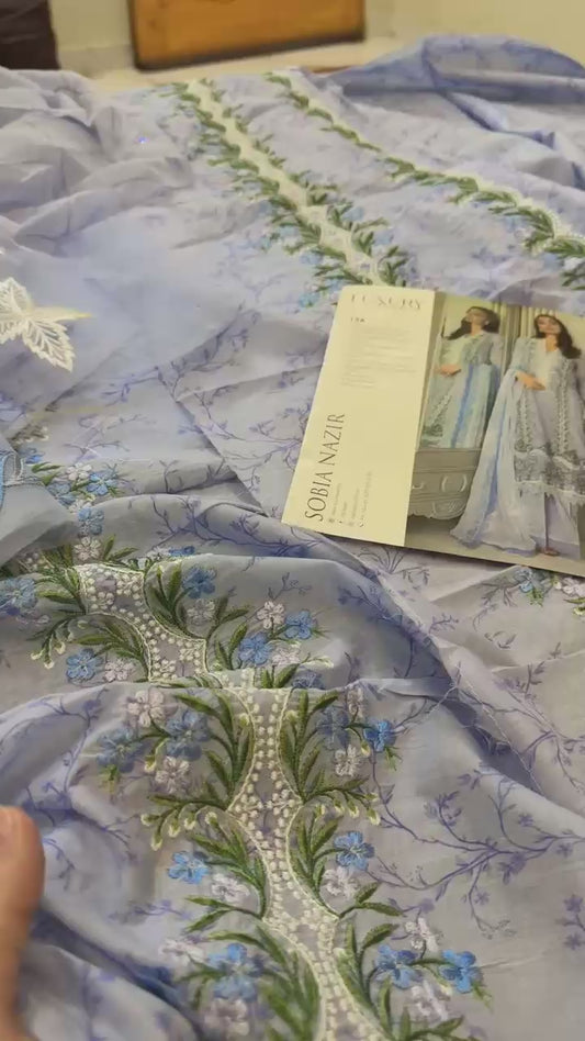 Sobia Nazir luxury embroided lawn 3pc