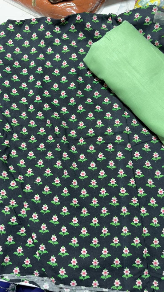 Mix brand printed linen 2pc
