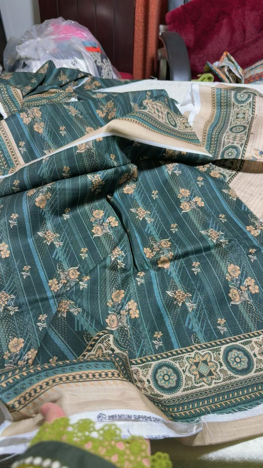 Hz textile winter 2 pc shirt and duppata