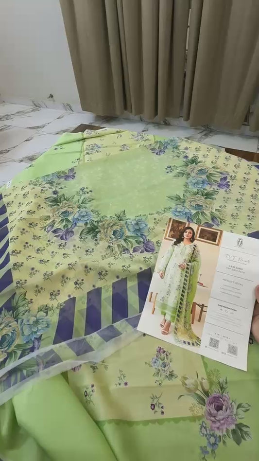 Faiza faisal printed lawn 3pc