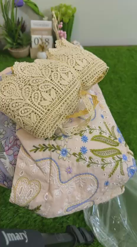 Mushq Esmel luxury embroided lawn 3pc