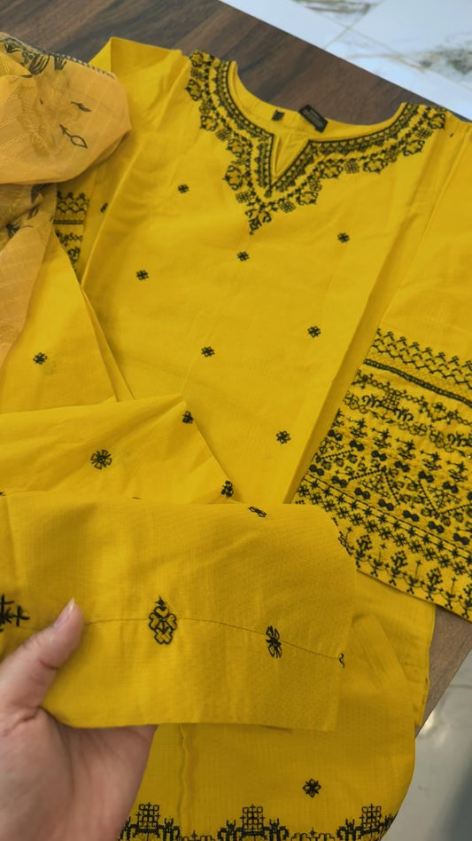 Zeenat pret embroided 3pc small size