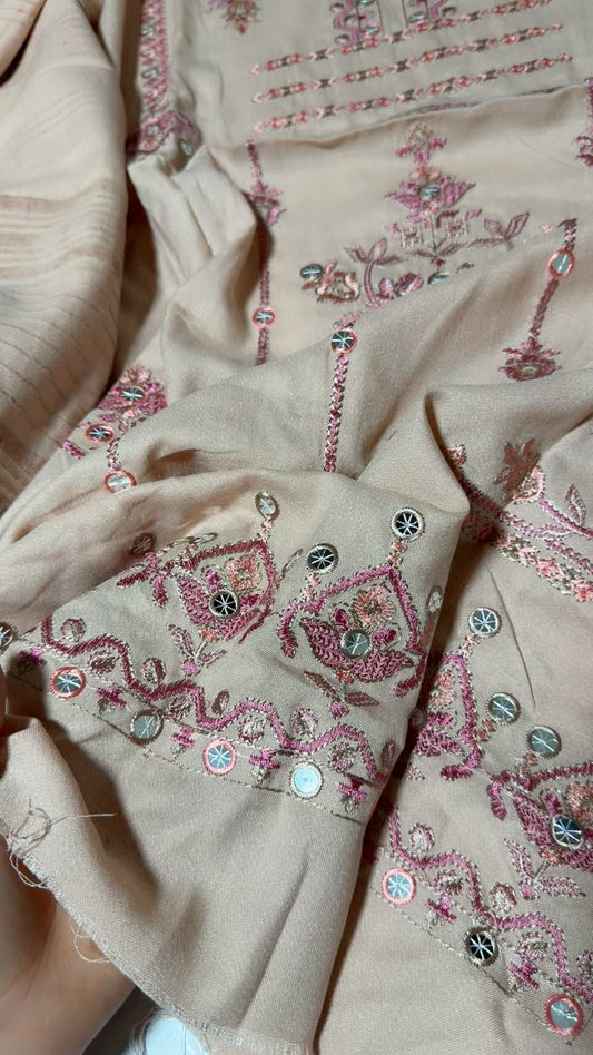 Shanaya embroided 3pc winter code h+ code j