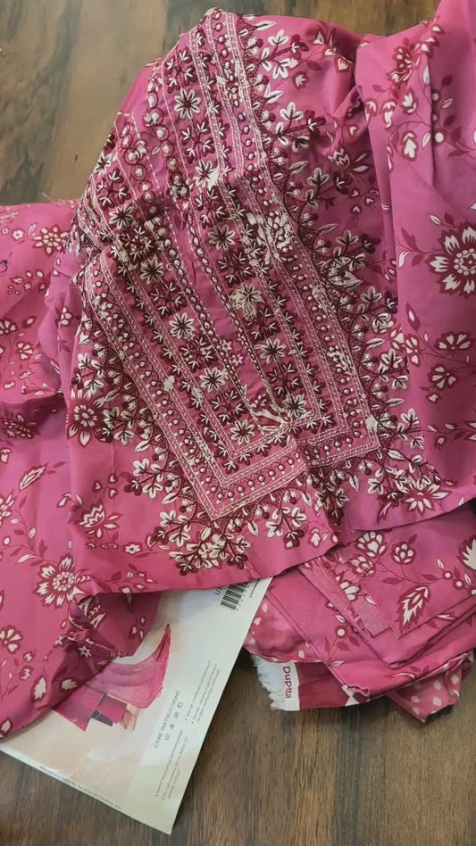 Sapphire embroidered cambric 3 pc suit