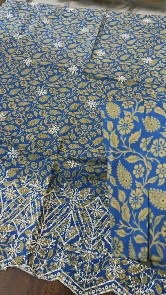 Chicken Kari embroided lawn 2pc