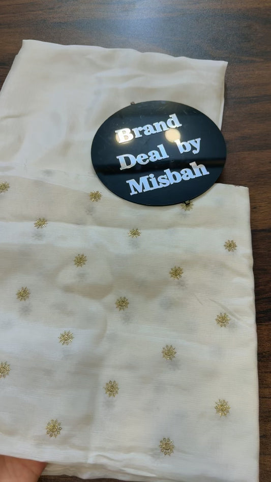 Formal embroided raw silk 2pc code AD