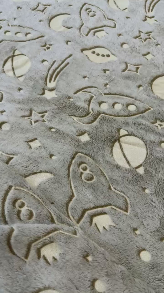Glow up ( light gray Galaxy) summer AC blankets (5.5*6.5)