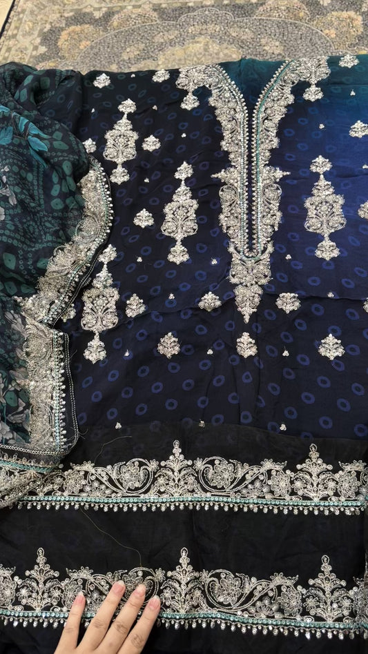 Chrizma luxury chiffon vassal volume 3pc