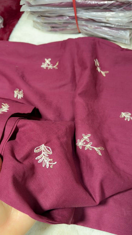 Sapphire khadar embroided shirt