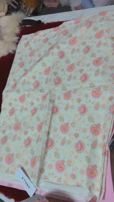 Ethnic embroided lawn shirt and trouser