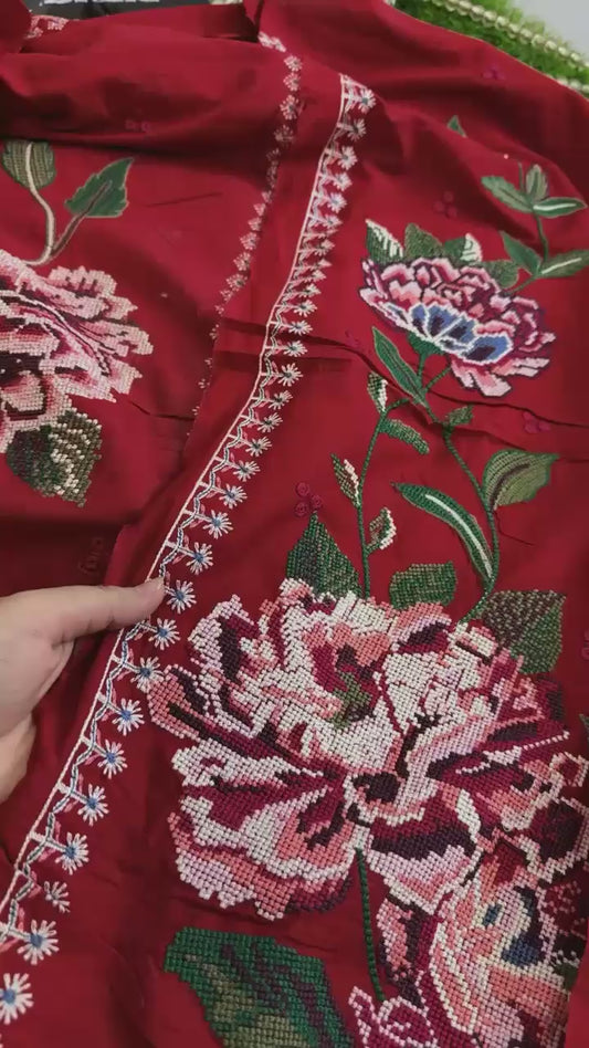 Mushq esmel embroided lawn 2pc