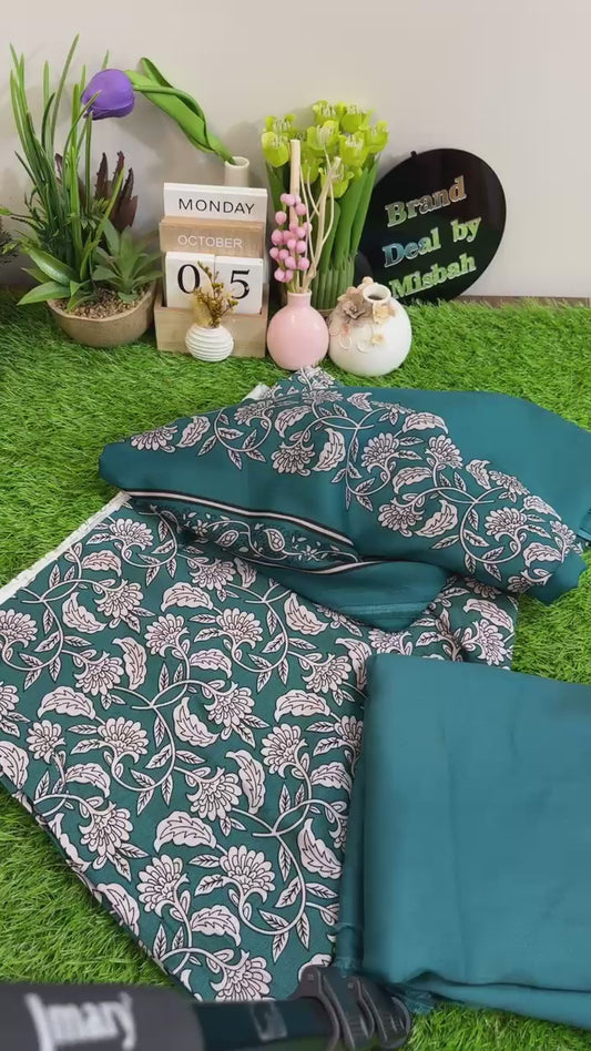 Printed winter corduroy Marina 3 pc