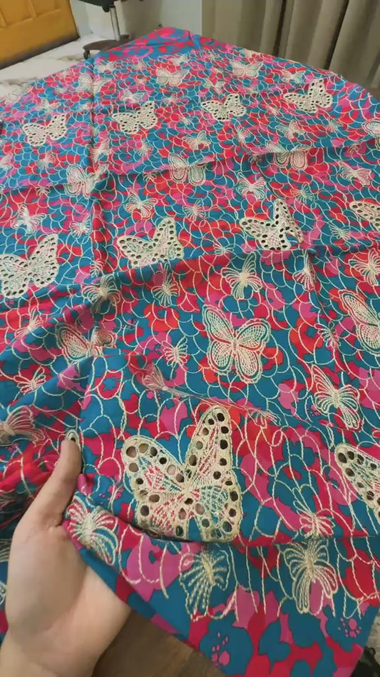 Embroided lawn 2pc