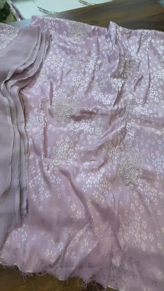 Chaina Patti embroided silk 2 pc