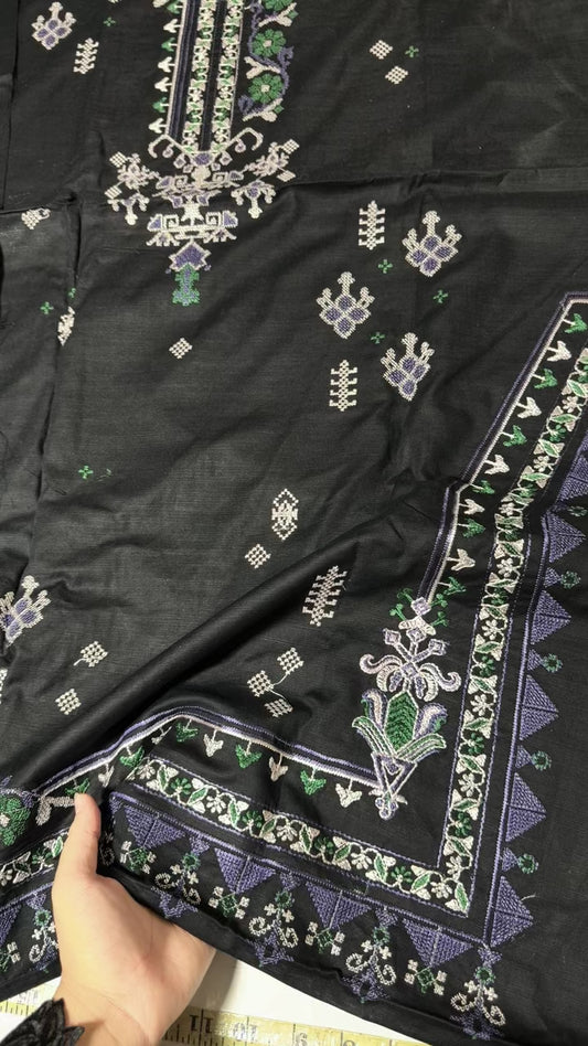 Khaadi luxury embroided 3pc with wool shawl