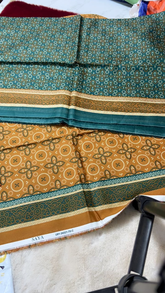 Saya printed lawn 3 pc