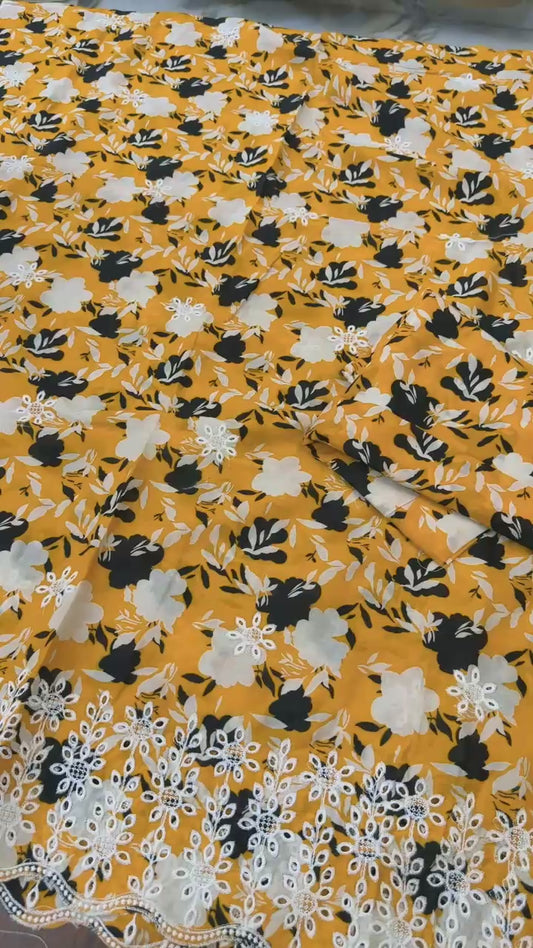 Chicken Kari embroided lawn 2pc