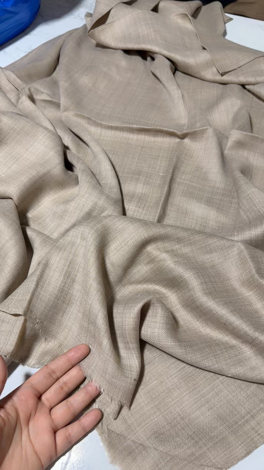 Plain woolen winter shawl big size (ash gray A)