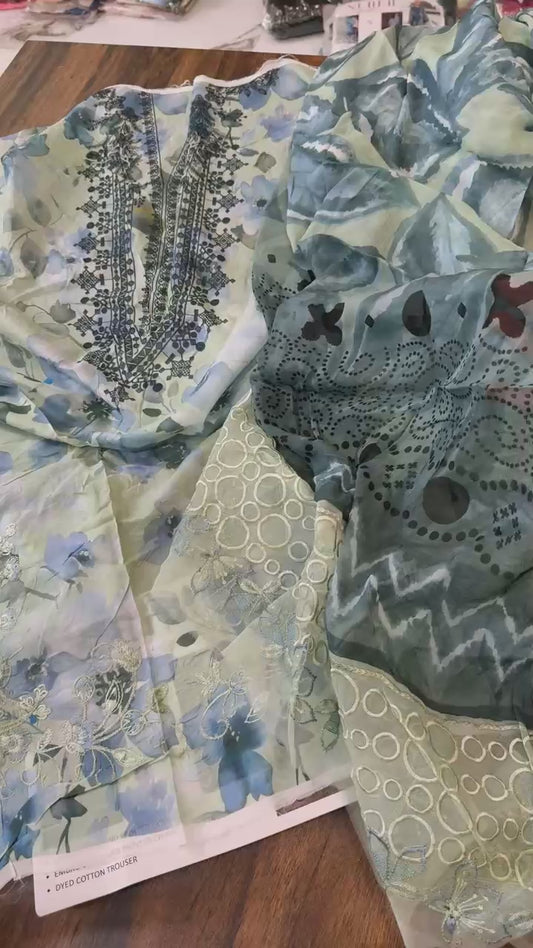 Nureh by Riaz Arts Luxury embroided lawn 3pc