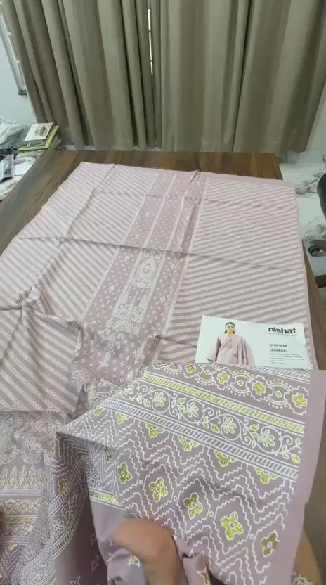 Nishat blok printed lawn 3pc