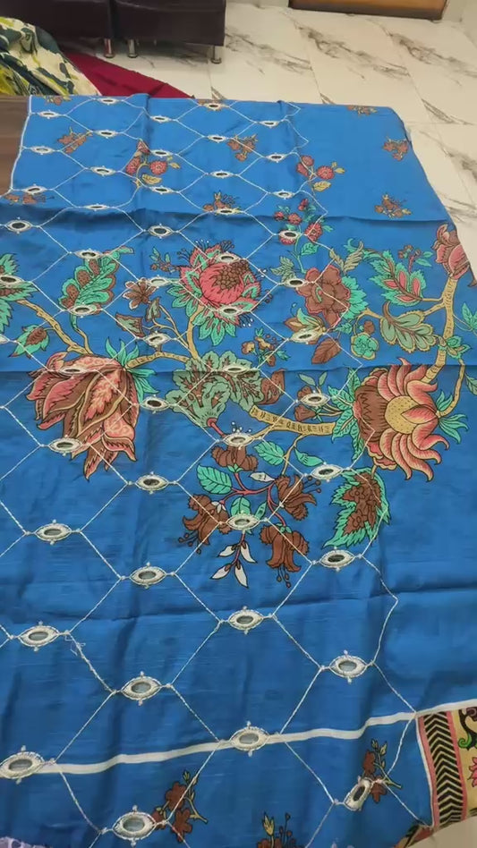 Embroided lawn shirt fabric