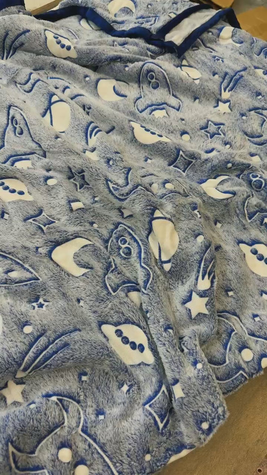 Glow up ( blue galaxy) summer AC blankets (5.5*6.5)
